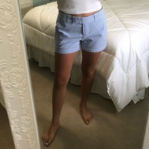 Vineyard Vines Blue and White Seersucker Shorts 0